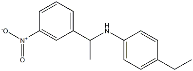 4-ethyl-N-[1-(3-nitrophenyl)ethyl]aniline Struktur