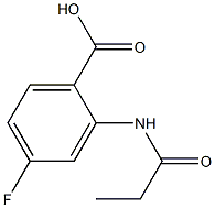 4-fluoro-2-(propionylamino)benzoic acid Struktur