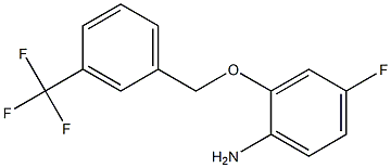 4-fluoro-2-{[3-(trifluoromethyl)phenyl]methoxy}aniline Struktur