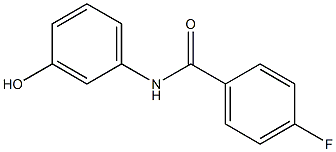 4-fluoro-N-(3-hydroxyphenyl)benzamide Struktur