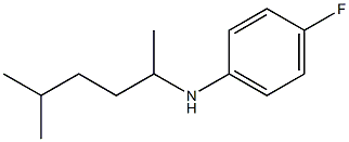 4-fluoro-N-(5-methylhexan-2-yl)aniline Struktur