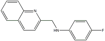 4-fluoro-N-(quinolin-2-ylmethyl)aniline Struktur