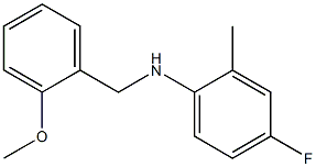 4-fluoro-N-[(2-methoxyphenyl)methyl]-2-methylaniline Struktur