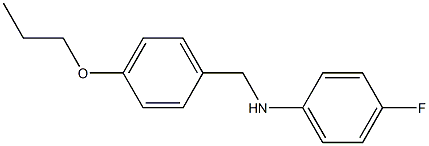 4-fluoro-N-[(4-propoxyphenyl)methyl]aniline Struktur