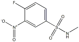 4-fluoro-N-methyl-3-nitrobenzene-1-sulfonamide Struktur