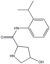 4-hydroxy-N-[2-(propan-2-yl)phenyl]pyrrolidine-2-carboxamide Struktur