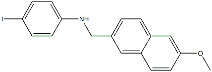 4-iodo-N-[(6-methoxynaphthalen-2-yl)methyl]aniline Struktur