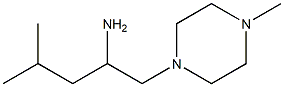 4-methyl-1-(4-methylpiperazin-1-yl)pentan-2-amine Struktur