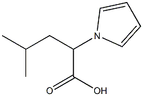 4-methyl-2-(1H-pyrrol-1-yl)pentanoic acid Struktur