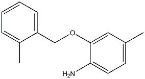 4-methyl-2-[(2-methylphenyl)methoxy]aniline Struktur