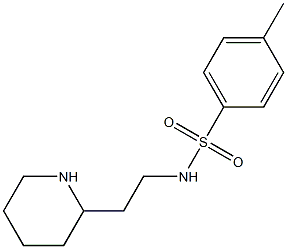 4-methyl-N-(2-piperidin-2-ylethyl)benzenesulfonamide Struktur