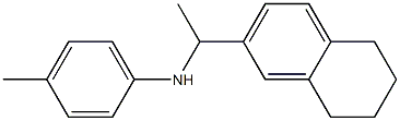 4-methyl-N-[1-(5,6,7,8-tetrahydronaphthalen-2-yl)ethyl]aniline Struktur