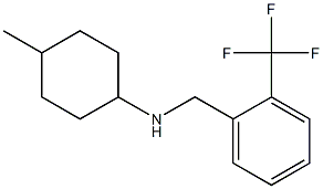 4-methyl-N-{[2-(trifluoromethyl)phenyl]methyl}cyclohexan-1-amine Struktur