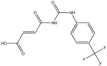 4-oxo-4-({[4-(trifluoromethyl)phenyl]carbamoyl}amino)but-2-enoic acid Struktur