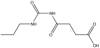 4-oxo-4-[(propylcarbamoyl)amino]butanoic acid Struktur