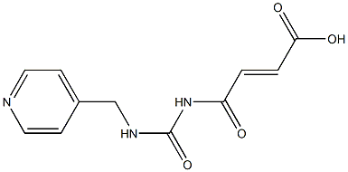 4-oxo-4-{[(pyridin-4-ylmethyl)carbamoyl]amino}but-2-enoic acid Struktur