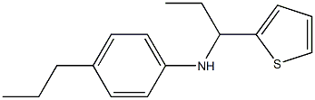 4-propyl-N-[1-(thiophen-2-yl)propyl]aniline Struktur