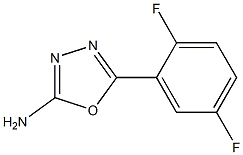 5-(2,5-difluorophenyl)-1,3,4-oxadiazol-2-amine Struktur