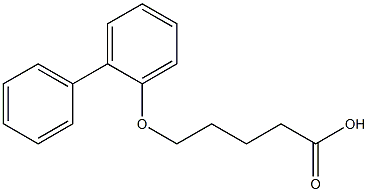 5-(2-phenylphenoxy)pentanoic acid Struktur