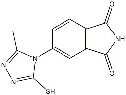 5-(3-methyl-5-sulfanyl-4H-1,2,4-triazol-4-yl)-2,3-dihydro-1H-isoindole-1,3-dione Struktur