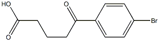 5-(4-bromophenyl)-5-oxopentanoic acid Struktur