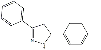 5-(4-methylphenyl)-3-phenyl-4,5-dihydro-1H-pyrazole Struktur