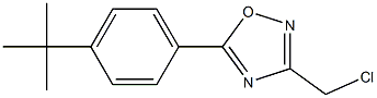 5-(4-tert-butylphenyl)-3-(chloromethyl)-1,2,4-oxadiazole Struktur