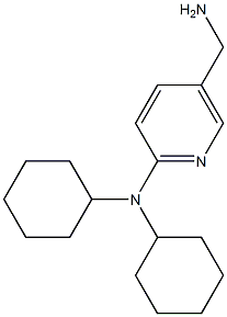 5-(aminomethyl)-N,N-dicyclohexylpyridin-2-amine Struktur