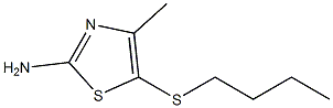 5-(butylthio)-4-methyl-1,3-thiazol-2-amine Struktur