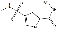 5-(hydrazinocarbonyl)-N-methyl-1H-pyrrole-3-sulfonamide Struktur