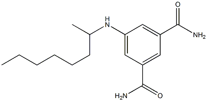 5-(octan-2-ylamino)benzene-1,3-dicarboxamide Struktur