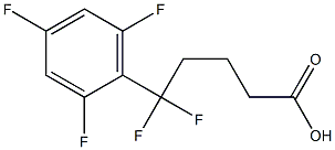 5,5-difluoro-5-(2,4,6-trifluorophenyl)pentanoic acid Struktur