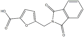 5-[(1,3-dioxo-2,3-dihydro-1H-isoindol-2-yl)methyl]furan-2-carboxylic acid Struktur