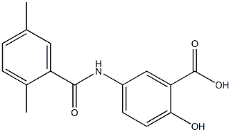 5-[(2,5-dimethylbenzoyl)amino]-2-hydroxybenzoic acid Struktur