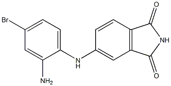 5-[(2-amino-4-bromophenyl)amino]-2,3-dihydro-1H-isoindole-1,3-dione Struktur