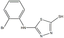 5-[(2-bromophenyl)amino]-1,3,4-thiadiazole-2-thiol Struktur