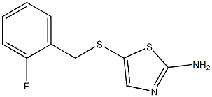 5-[(2-fluorobenzyl)thio]-1,3-thiazol-2-amine Struktur