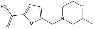 5-[(2-methylmorpholin-4-yl)methyl]-2-furoic acid Struktur