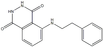 5-[(2-phenylethyl)amino]-1,2,3,4-tetrahydrophthalazine-1,4-dione Struktur