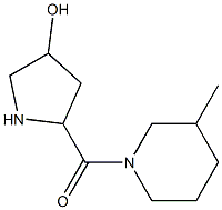 5-[(3-methylpiperidin-1-yl)carbonyl]pyrrolidin-3-ol Struktur