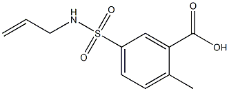 5-[(allylamino)sulfonyl]-2-methylbenzoic acid Struktur