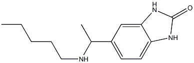 5-[1-(pentylamino)ethyl]-2,3-dihydro-1H-1,3-benzodiazol-2-one Struktur