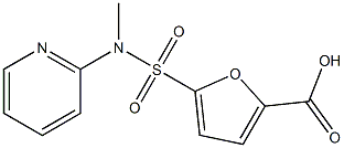 5-[methyl(pyridin-2-yl)sulfamoyl]furan-2-carboxylic acid Struktur