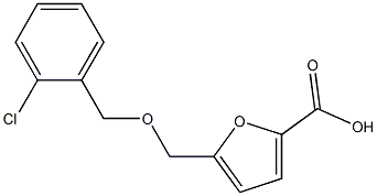 5-{[(2-chlorobenzyl)oxy]methyl}-2-furoic acid Struktur