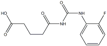 5-{[(2-fluorophenyl)carbamoyl]amino}-5-oxopentanoic acid Struktur