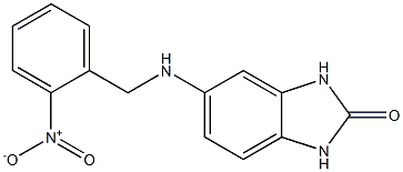 5-{[(2-nitrophenyl)methyl]amino}-2,3-dihydro-1H-1,3-benzodiazol-2-one Struktur