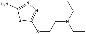 5-{[2-(diethylamino)ethyl]sulfanyl}-1,3,4-thiadiazol-2-amine Struktur