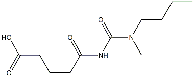 5-{[butyl(methyl)carbamoyl]amino}-5-oxopentanoic acid Struktur