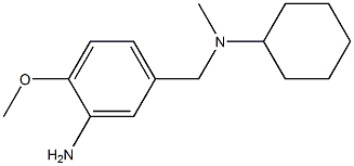 5-{[cyclohexyl(methyl)amino]methyl}-2-methoxyaniline Struktur