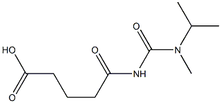 5-{[methyl(propan-2-yl)carbamoyl]amino}-5-oxopentanoic acid Struktur